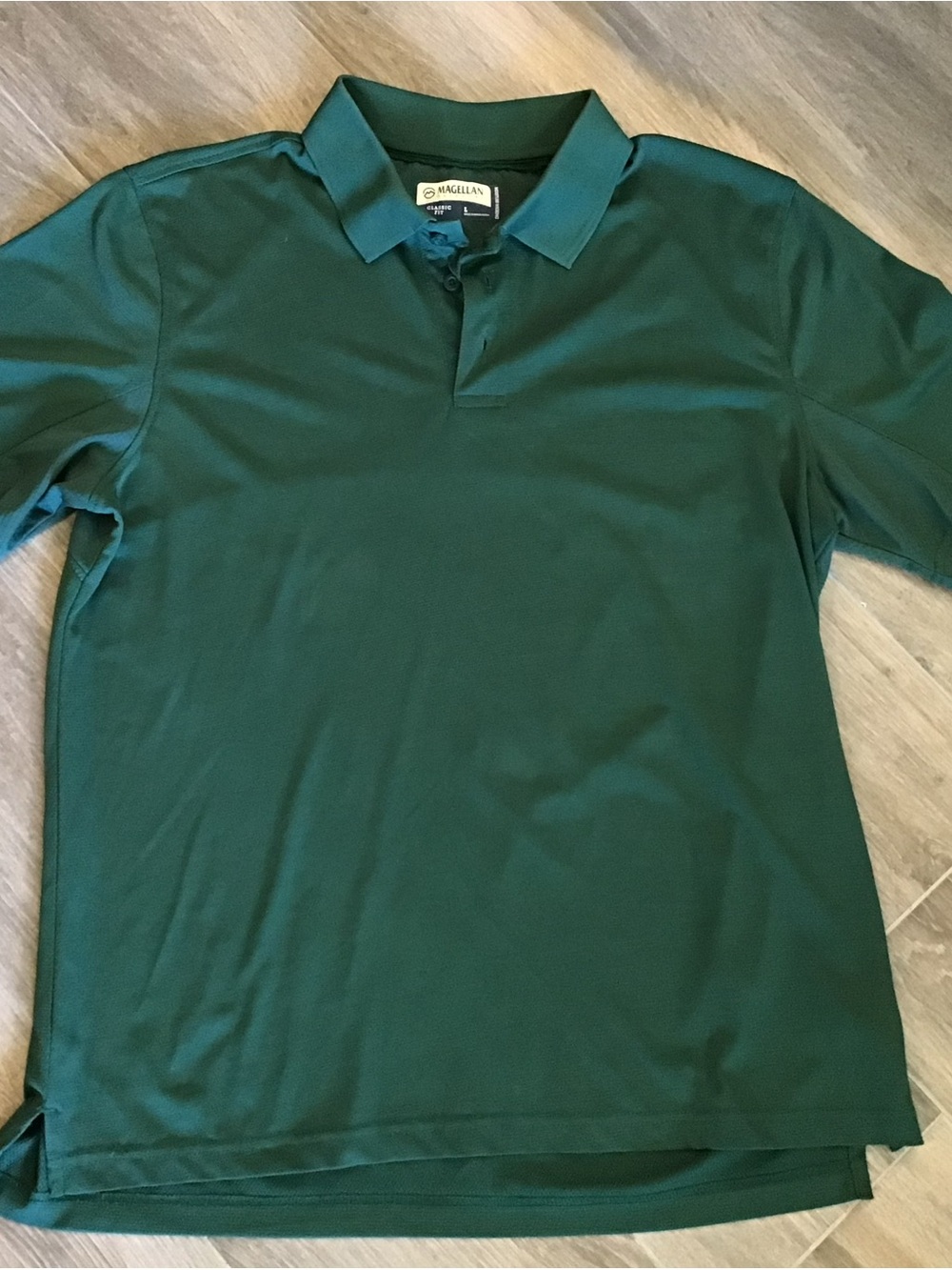 Magellan Outdoors Men's Forest Green Polo Shirt